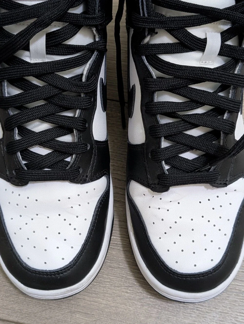 Nike Dunk High-Top Retro Panda Black White Sneakers Women's Size 7• DD1869-103🐼